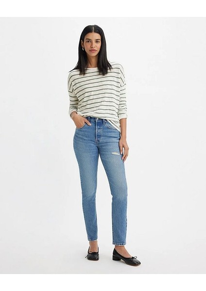 501 Skinny Kadın Jean Mavi- A93620002
