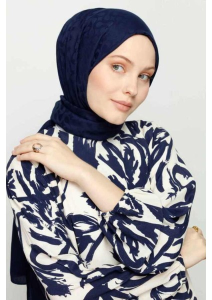 Bloom Desen Şal - Lacivert modelleri