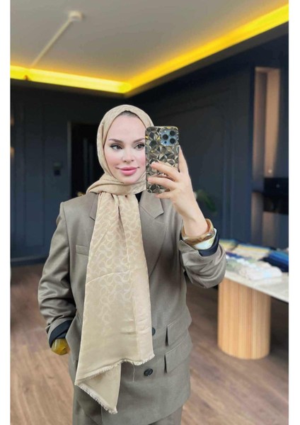 Bloom Desen Şal - Kum Beji