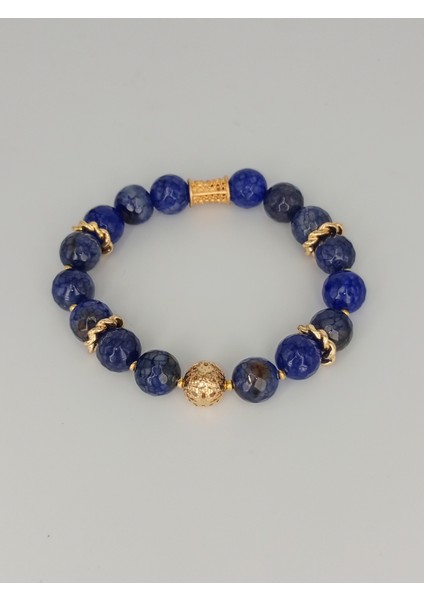 Lapis Lazuli Doğal Taş Bileklik 10 mm Kadın fırsatları