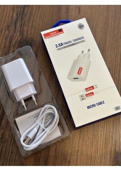 Micro Uyumlu Telefonlar Için Şarj Aleti 2.6A S-27