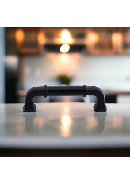 Alfa Metal Siyah Kulp 96 mm 9.6 cm Mobilya Çekmece Kulplar Mutfak Dolabı Dolap Kapak Kulpu fiyatları