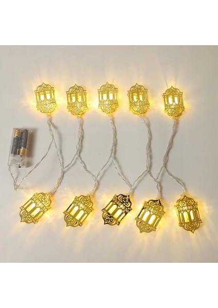 2 Metre LED Işıklı 10'lu Ramazan Işık Zinciri Dekoratif Pilli Aydınlatma Ev Dekorasyonu Süsleme modelleri