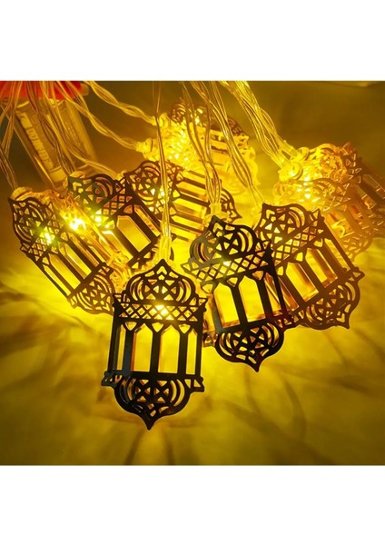 2 Metre LED Işıklı 10'lu Ramazan Işık Zinciri Dekoratif Pilli Aydınlatma Ev Dekorasyonu Süsleme indirimleri