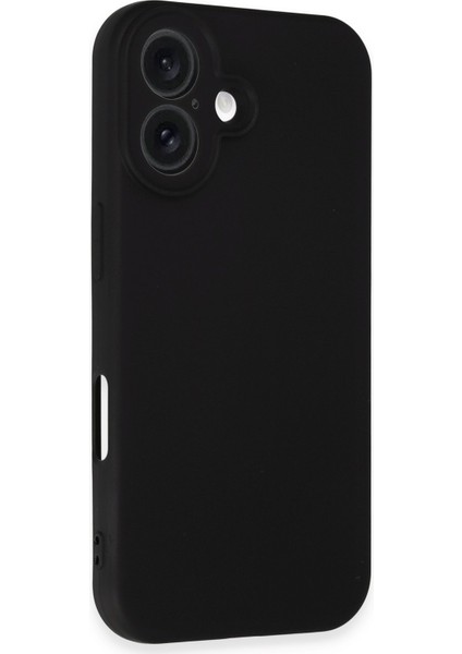 Newface iPhone 16 Plus Kılıf Yumuşak Silikon Kılıf - Siyah
