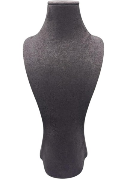 Yerli Üretim Adonis Model Sardunya Kumaş Füme Renk Boy 38CM Kolye Takı Sergileme Mankeni