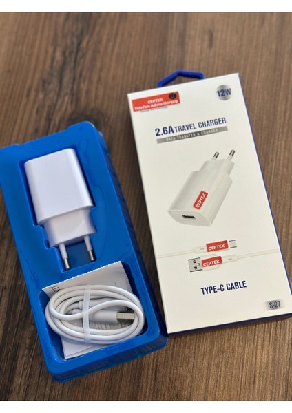 Type-C Uyumlu Telefonlar Için Şarj Aleti 2.6A S-27