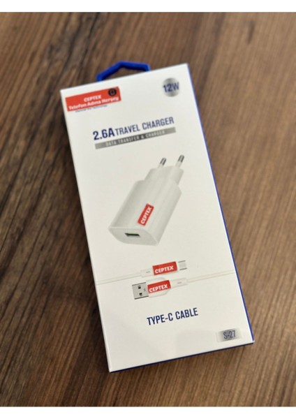 Type-C Uyumlu Telefonlar Için Şarj Aleti 2.6A S-27