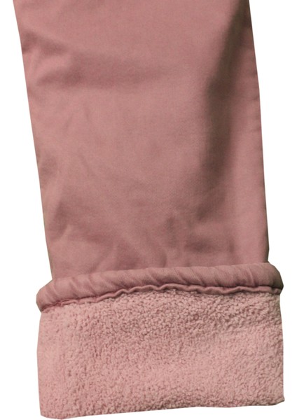 Kız Çocuk Düz Paça Cepli Rahat Kesim Pembe Pantolon indirimleri