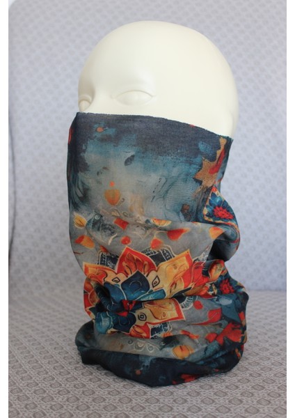 Mandala Desenli Boyunluk Baf Bandana modelleri