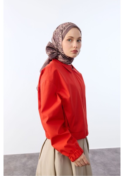 Camellia Scarfs Roseum Desen Retro Şal