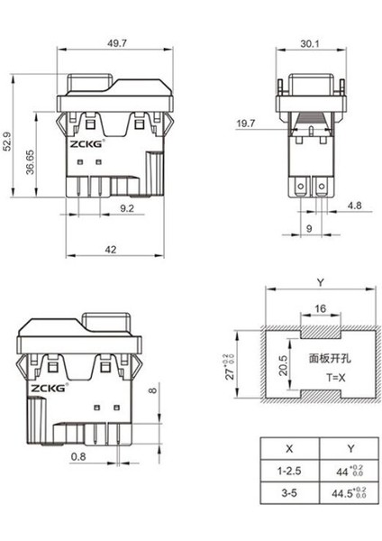 Zcd-01 4-Pin Elektromanyetik Switch