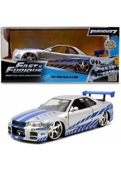 253203044 Fast&furious 2002 Nissan Skyline 1:24