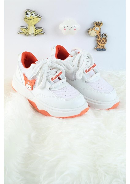Unisex Çocuk Spor Ayakkabı Kuromi Spor Ayakkabı Özel Tasarım Bağçıklı ve Cırtlı Çocuk Sneaker Spor