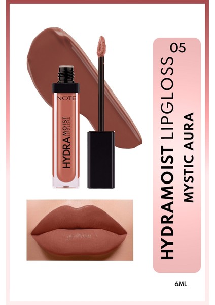 Hydramoist Lipgloss Nemlendirici Dudak Parlatıcısı - 05 Mystic Aura - Kahverengi