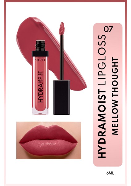 Hydramoist Lipgloss Nemlendirici Dudak Parlatıcısı - 07 Mellow Thought - Pembe