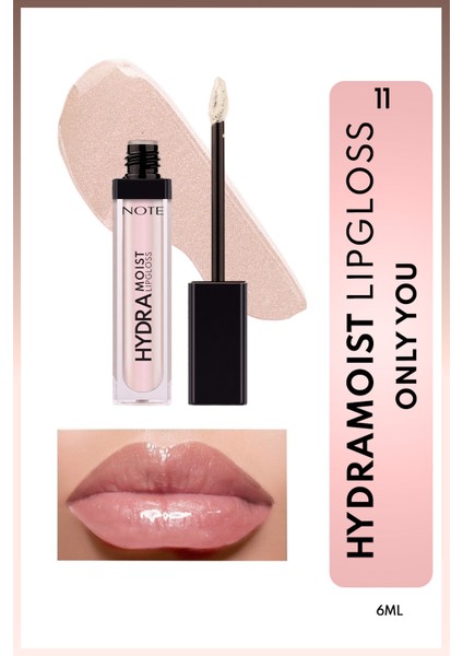 Hydramoist Lipgloss Nemlendirici Dudak Parlatıcısı - 11 Only You - Işıltılı