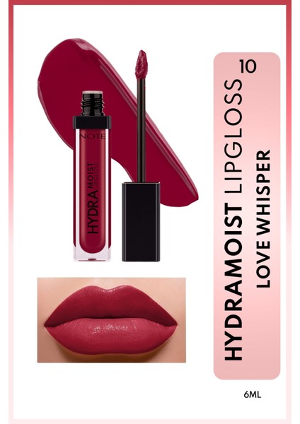 Hydramoist Lipgloss Nemlendirici Dudak Parlatıcısı - 10 Love Whisper - Bordo