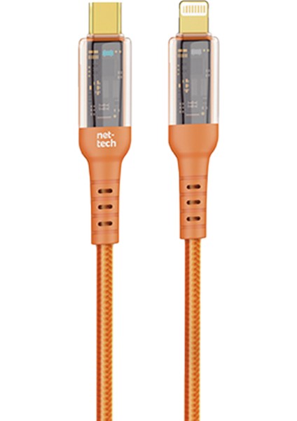 NT-DC35 30W Plastik 100 cm Type-C To Lightning Şarj ve Data Kablosu