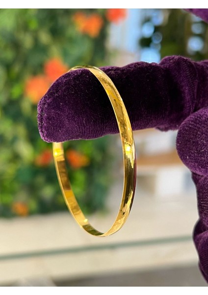 9 gr (Gram) İşçiliksiz Yatırımlık Bombeli Çöp Bilezik 22 Ayar Altın