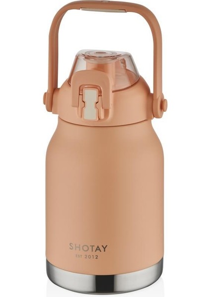 Çelik Termos Matara Phone Holder 1000ML Somon