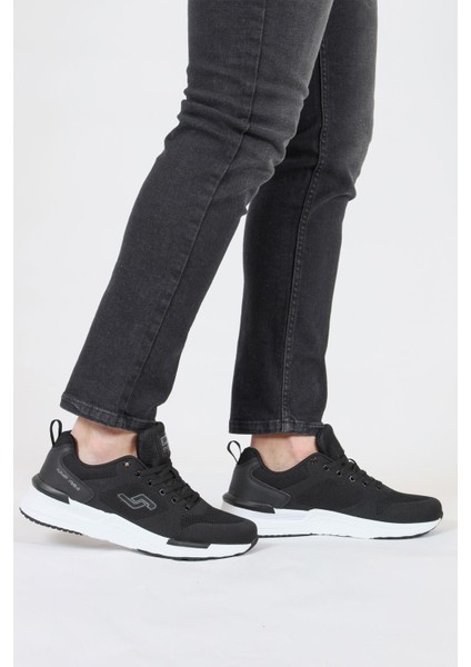 32414 Erkek Sneaker Spor Ayakkabı Siyah - Beyaz
