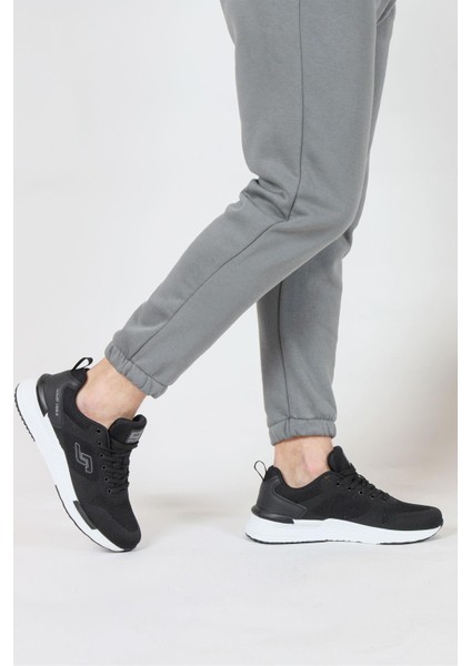 32414 Erkek Sneaker Spor Ayakkabı Siyah - Beyaz