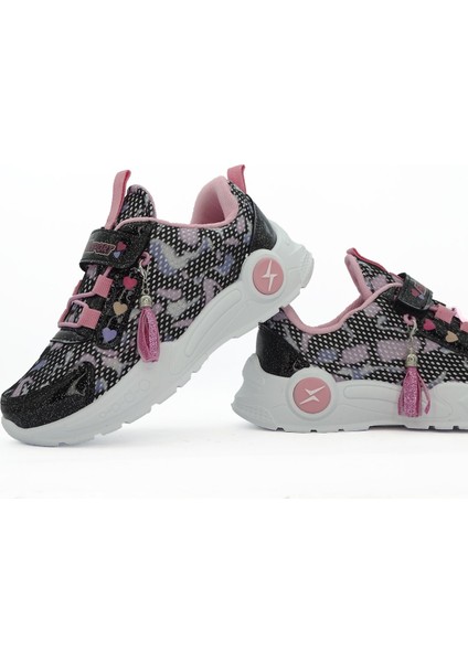 Rixo Çocuk Kolay Giyim Cırtlı Sneaker Spor Ayakkabı