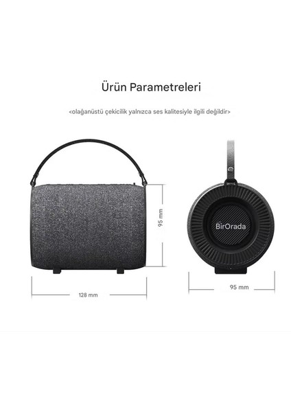 Premium Ses Kalitesi Taşınabilir Geniş Uyumluluklu Kablosuz Bluetooth Hoparlör Onederv3 modelleri