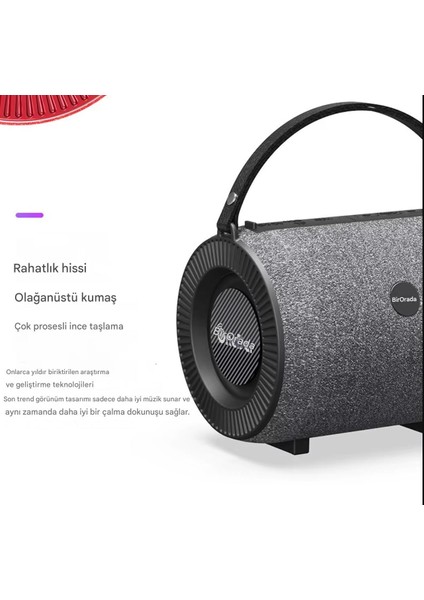 Premium Ses Kalitesi Taşınabilir Geniş Uyumluluklu Kablosuz Bluetooth Hoparlör Onederv3 fırsatları