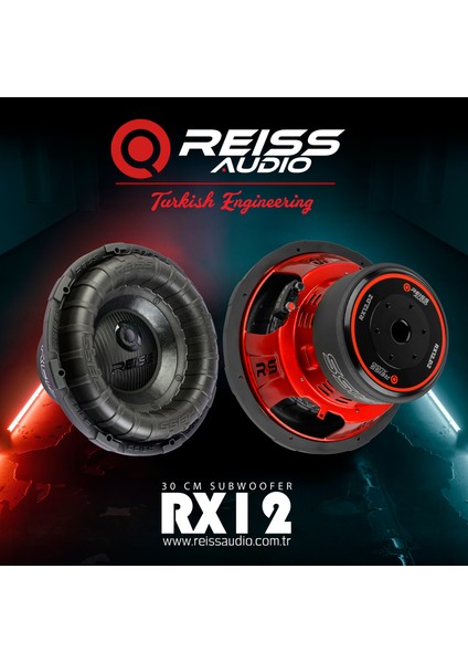 RS-RX12 30 cm Subwoofer • Max Power 1200W