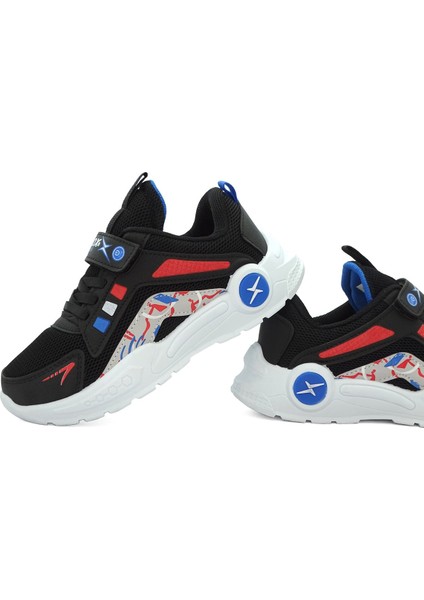 Rixo Çocuk Kolay Giyim Cırtlı Sneaker Spor Ayakkabı
