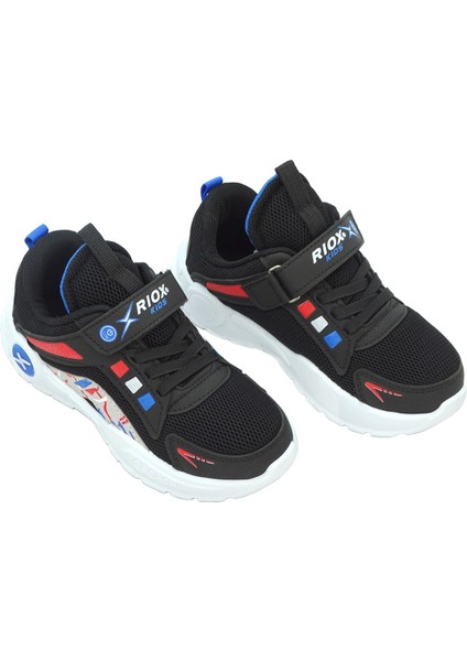 Rixo Çocuk Kolay Giyim Cırtlı Sneaker Spor Ayakkabı