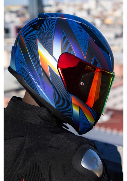 Rapıd 2 Optık Mat Mavi-Mor Kask fiyatları