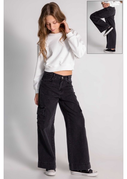Dmb Boys & Gırls M 0200 Kız Denim Pantolon 9-14 Yaş