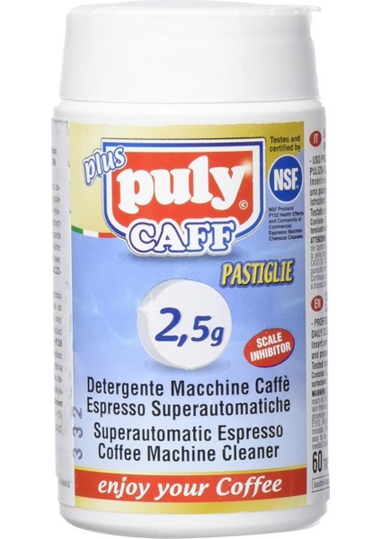 Puly Caff Pastiglie 2.5 gr 60LI Tablet Makine Temizleyici