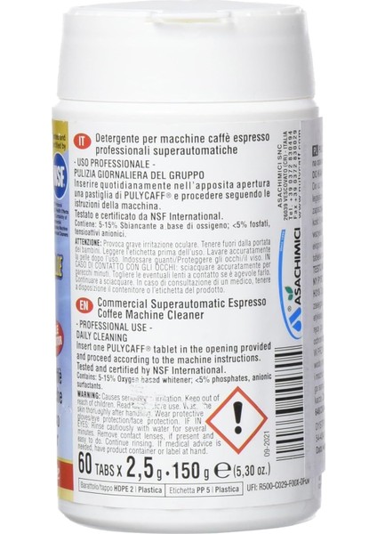 Puly Caff Pastiglie 2.5 gr 60LI Tablet Makine Temizleyici