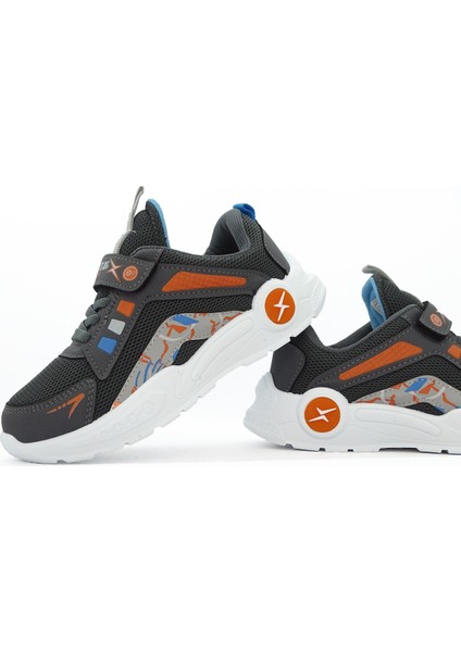 Rixo Çocuk Kolay Giyim Cırtlı Sneaker Spor Ayakkabı
