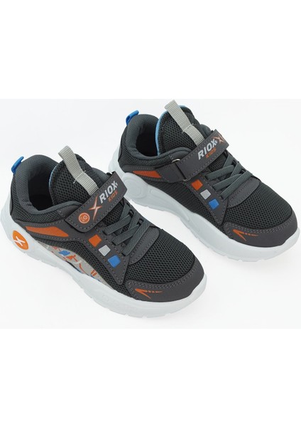 Rixo Çocuk Kolay Giyim Cırtlı Sneaker Spor Ayakkabı