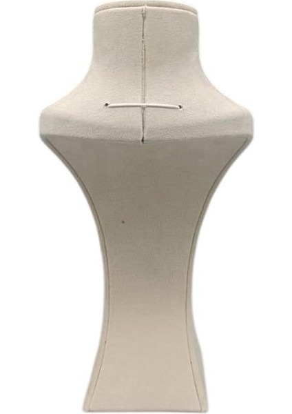 Yerli Üretim'lüx Model Sardunya Kumaş Krem Renk Boy 28 cm Kolye Takı Sergileme Mankeni modelleri