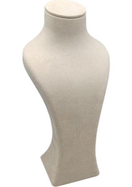 Yerli Üretim'lüx Model Sardunya Kumaş Krem Renk Boy 28 cm Kolye Takı Sergileme Mankeni fırsatları