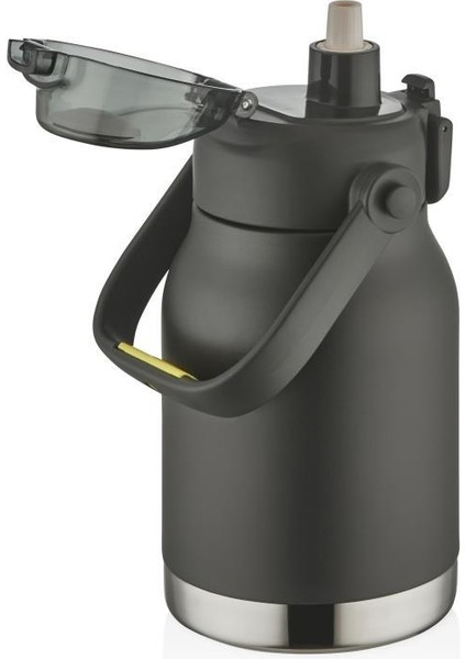 Çelik Termos Matara Phone Holder 1000ML Siyah fiyatları
