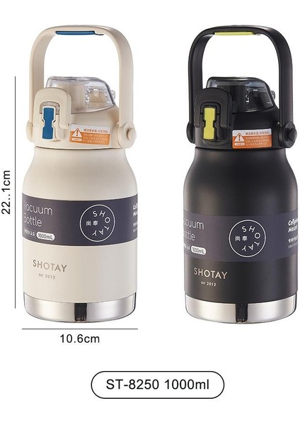 Çelik Termos Matara Phone Holder 1000ML Siyah modelleri