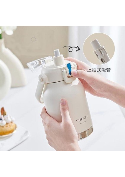 Çelik Termos Matara Phone Holder 1000ML Siyah indirimleri