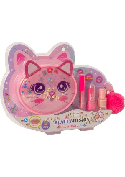 Mega Kedi Çantalı Makyaj Seti