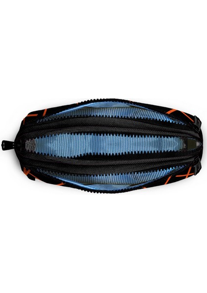 Kids Turuncu Siyah Basketbol Desenli Üç Bölmeli Kalem Çantası 11166 fırsatları