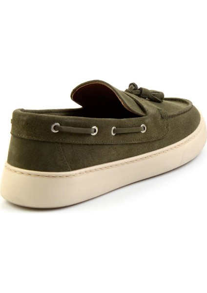 Haki Süet Hakiki Deri Erkek Casual Ayakkabı E01863815002 modelleri