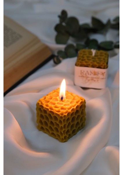 %100 Doğal El Yapımı Petek Balmumu Mum (5cmx5cm) modelleri