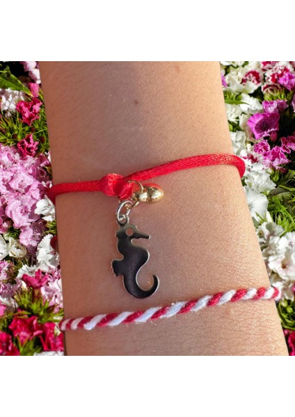 Marteniçka Bileklik Şans Bilekliği Denizatı ve Kalp Figürlü Özel Tasarım Dilek Bilekliği modelleri