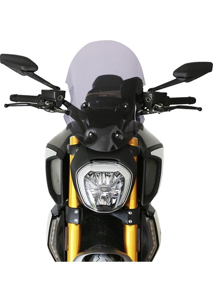 Ducati Diavel 1260 S 2019-2020 Uyumlu Ön Cam Siyah 55 cm fiyatları